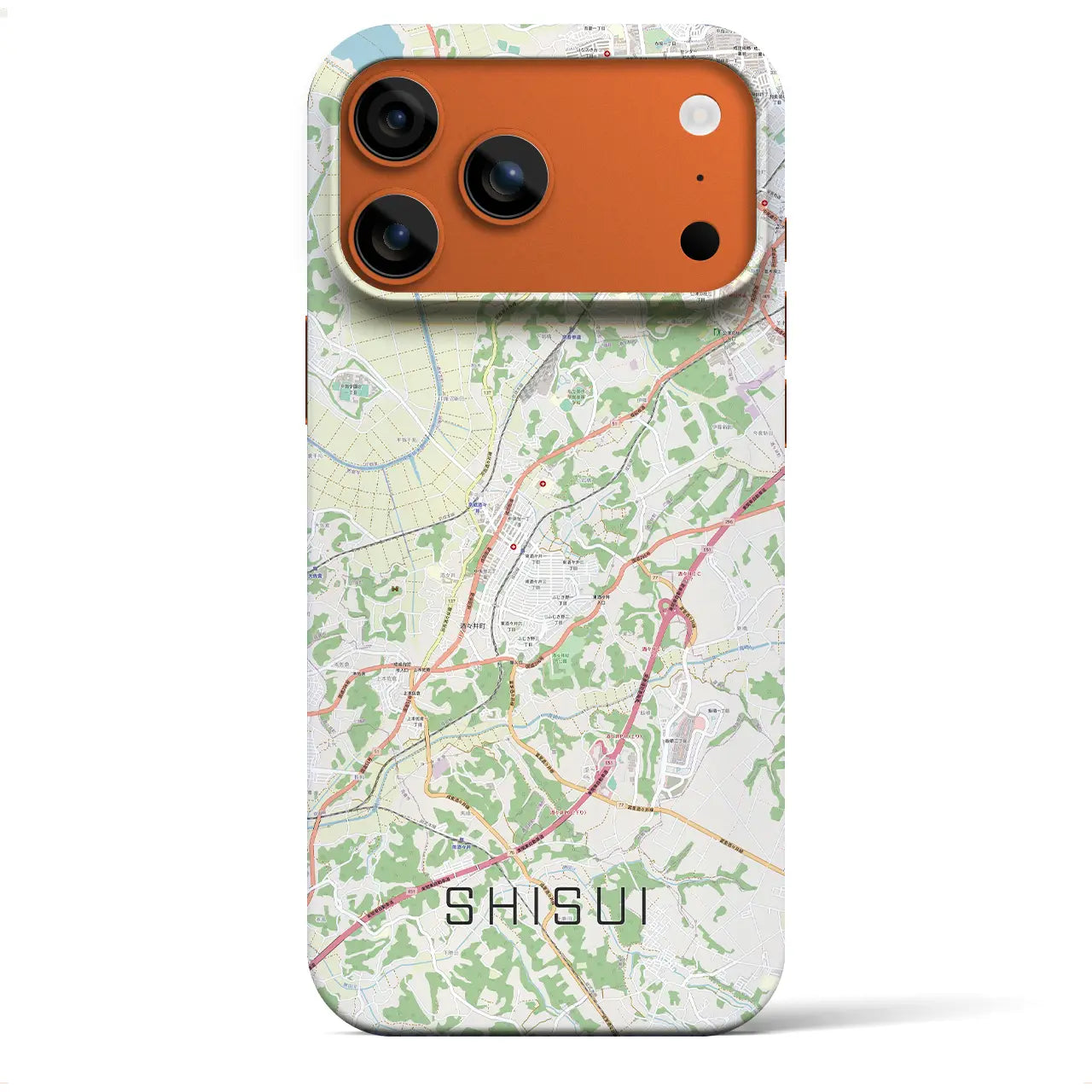 【酒々井(千葉県)】地図柄iPhoneケース(バックカバータイプ)