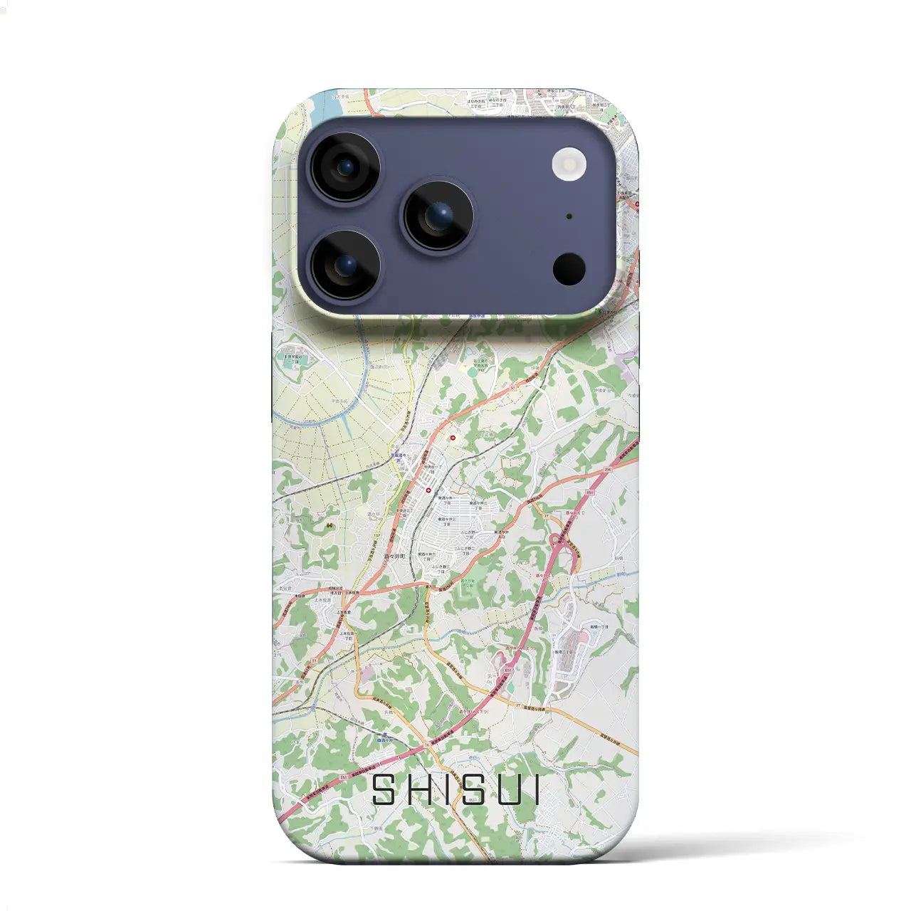 【酒々井(千葉県)】地図柄iPhoneケース(バックカバータイプ)ナチュラル・iPhone 17 Pro Max 用