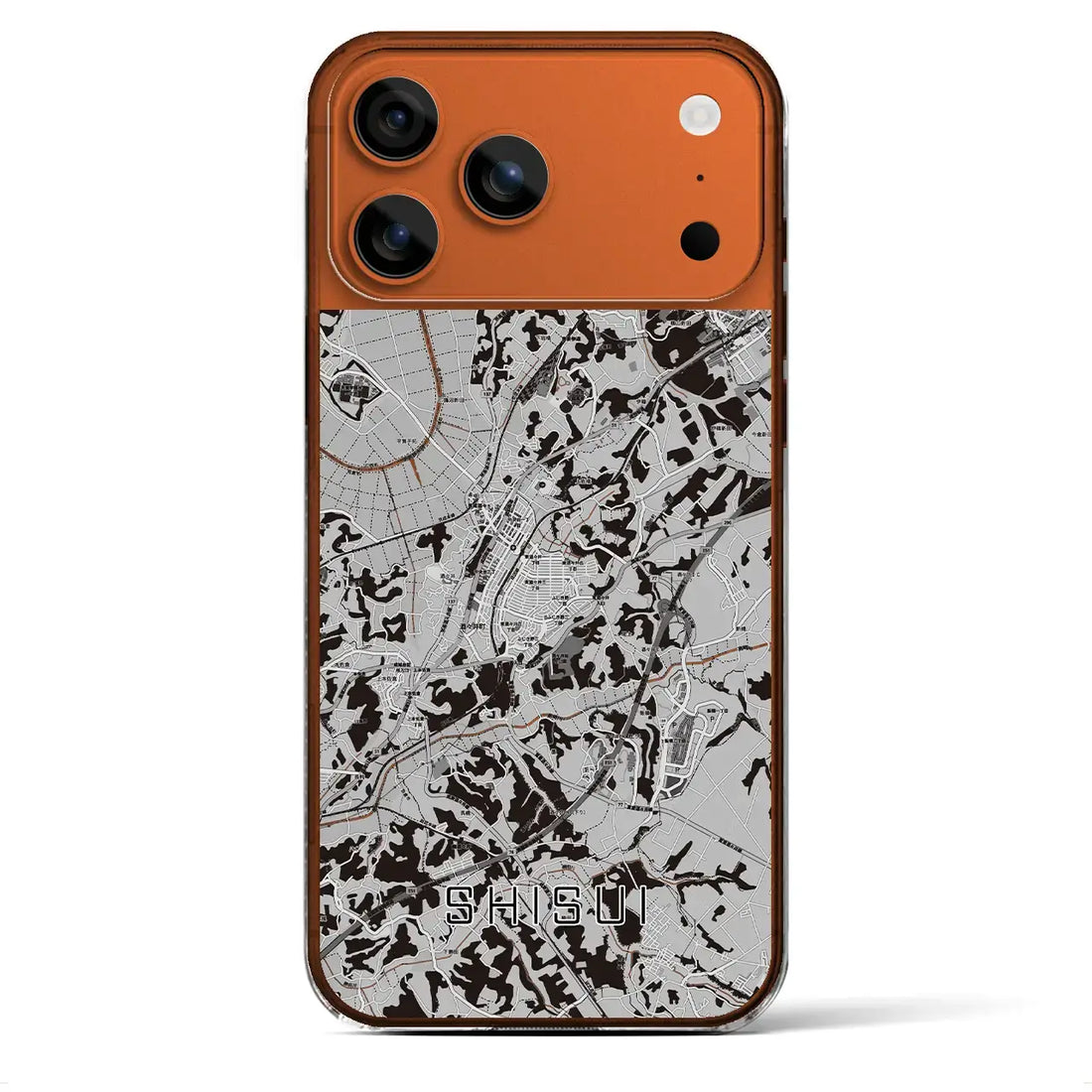 【酒々井(千葉県)】地図柄iPhoneケース(クリアタイプ)