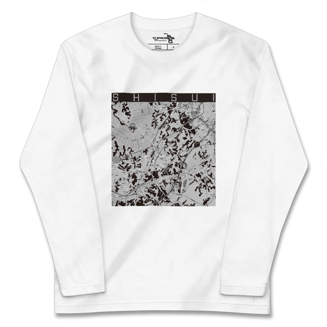 【酒々井(千葉県)】地図柄ロングスリーブTシャツ