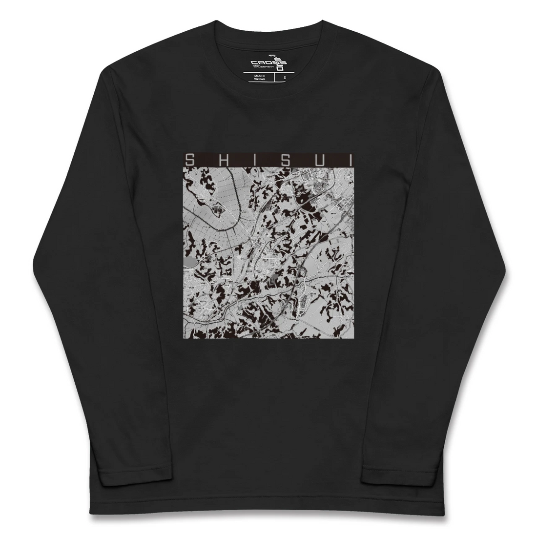 【酒々井(千葉県)】地図柄ロングスリーブTシャツ