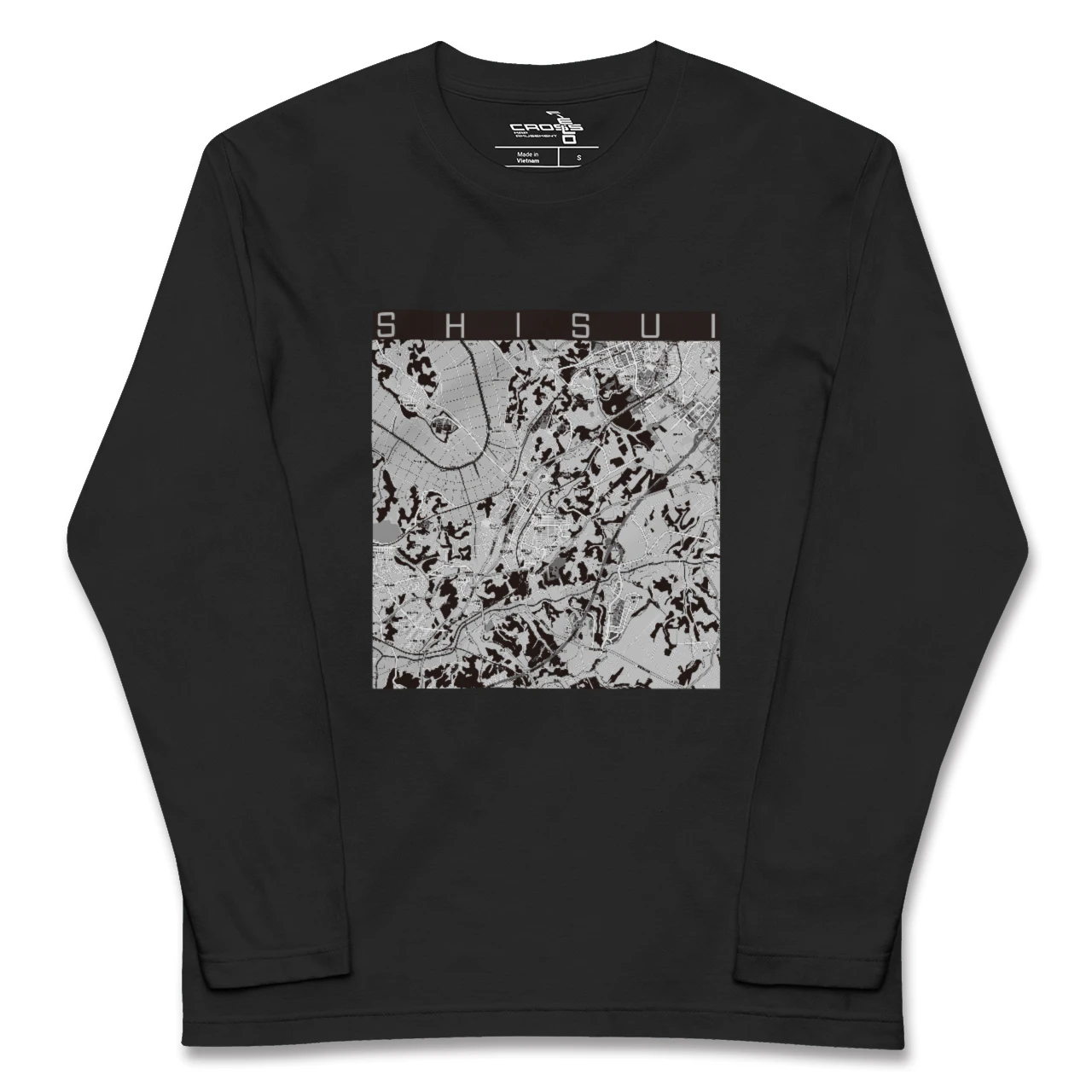 【酒々井(千葉県)】地図柄ロングスリーブTシャツ
