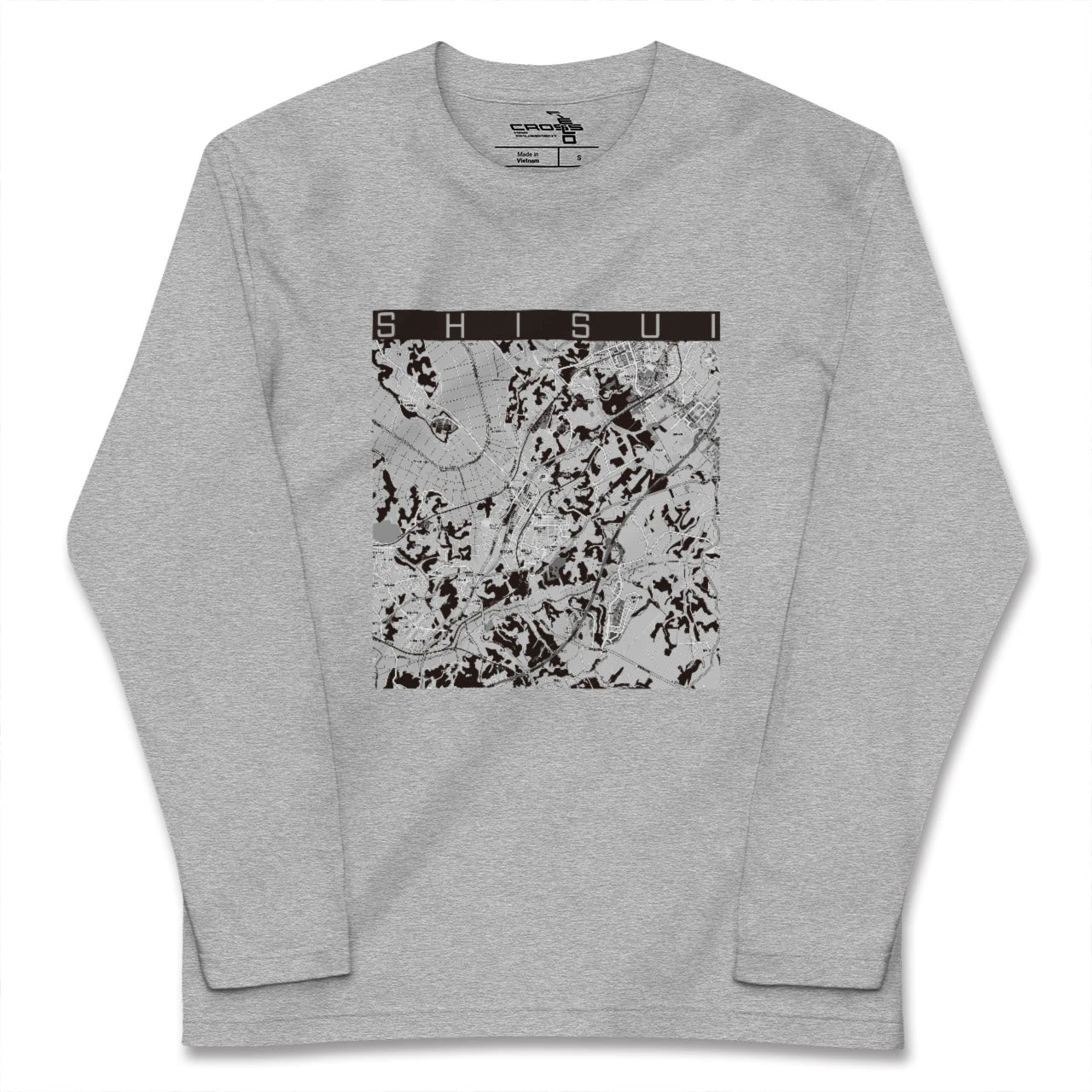 【酒々井(千葉県)】地図柄ロングスリーブTシャツ