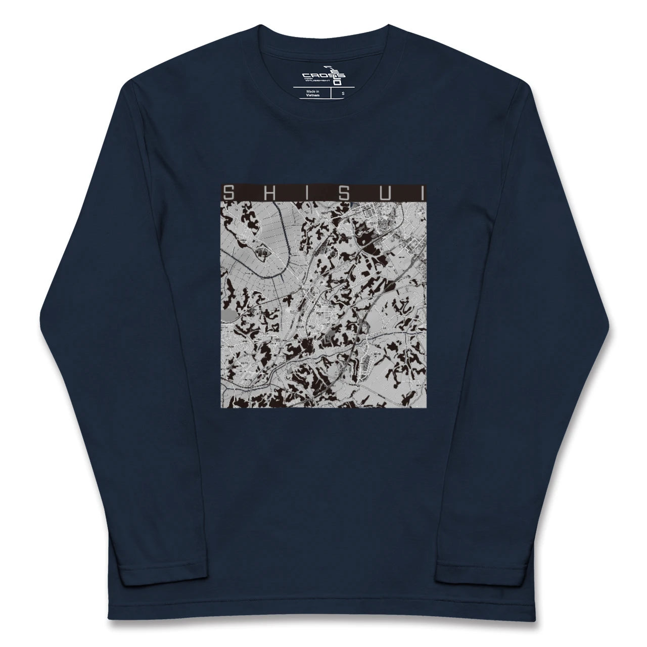 【酒々井(千葉県)】地図柄ロングスリーブTシャツ
