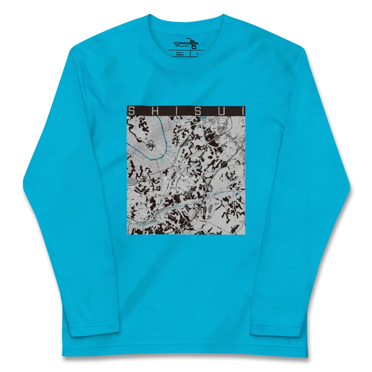 【酒々井(千葉県)】地図柄ロングスリーブTシャツ
