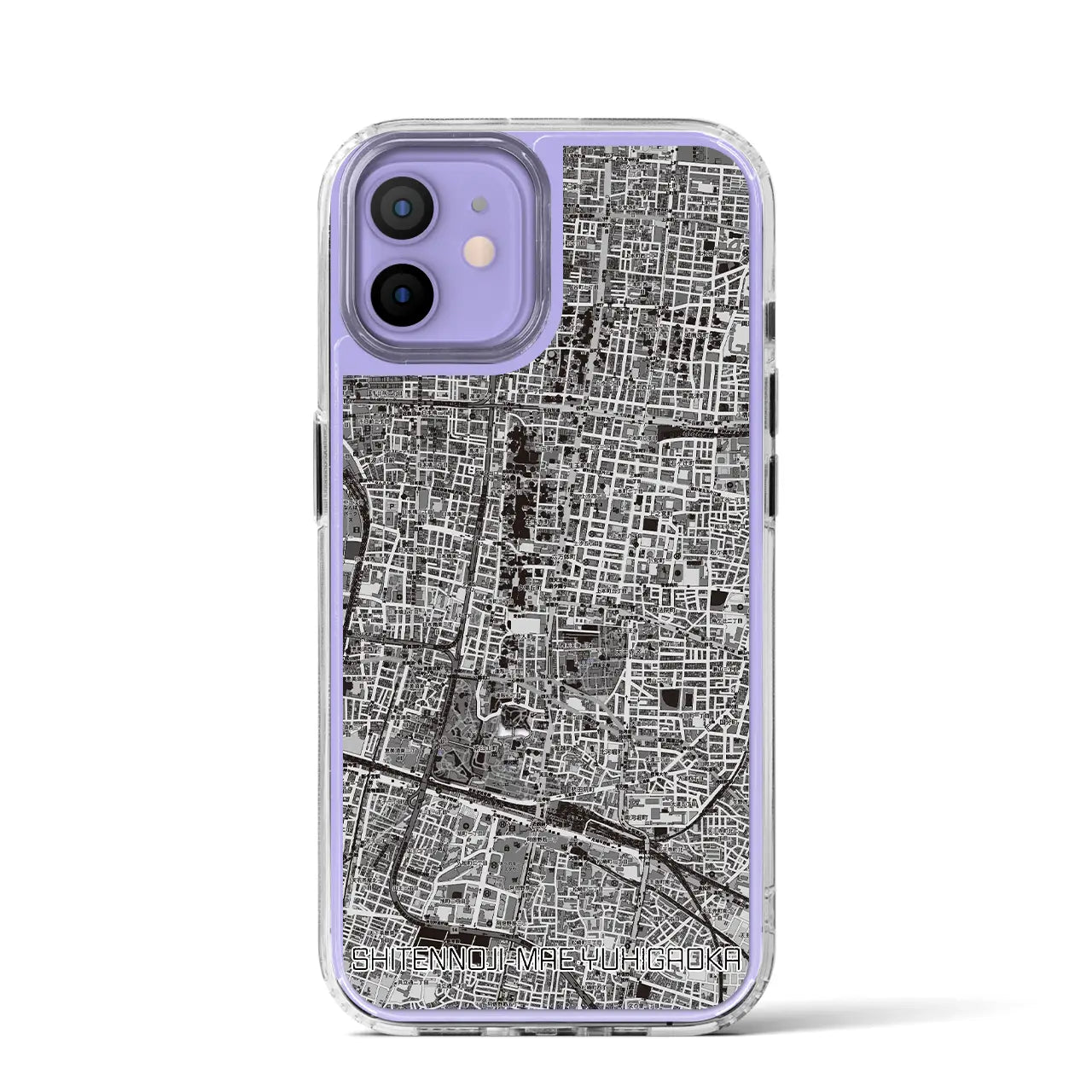 【四天王寺前夕陽ヶ丘(大阪府)】地図柄iPhoneケース(MagSafeタイプ)
