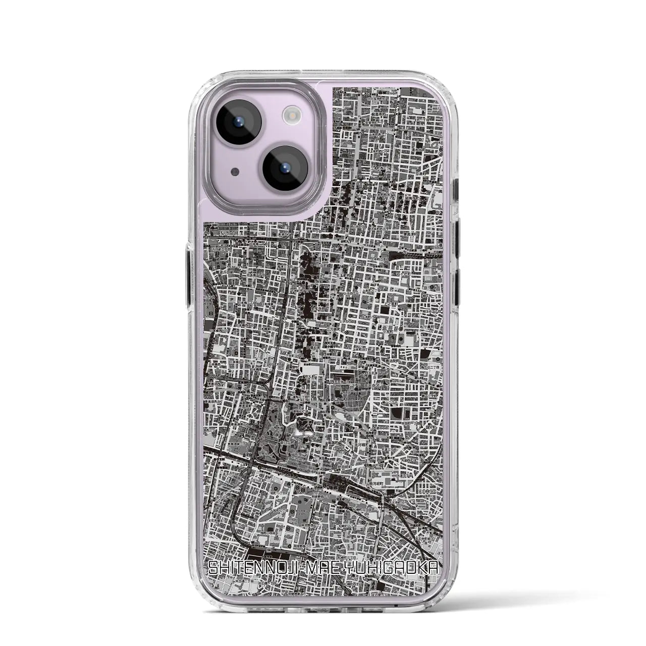 【四天王寺前夕陽ヶ丘(大阪府)】地図柄iPhoneケース(MagSafeタイプ)
