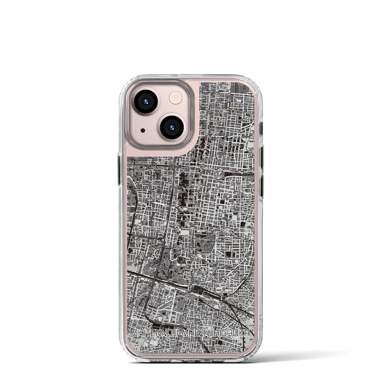 【四天王寺前夕陽ヶ丘(大阪府)】地図柄iPhoneケース(MagSafeタイプ)