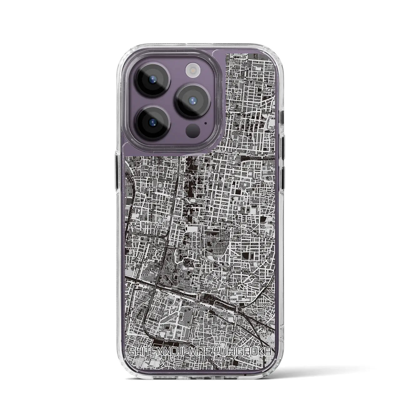 【四天王寺前夕陽ヶ丘(大阪府)】地図柄iPhoneケース(MagSafeタイプ)