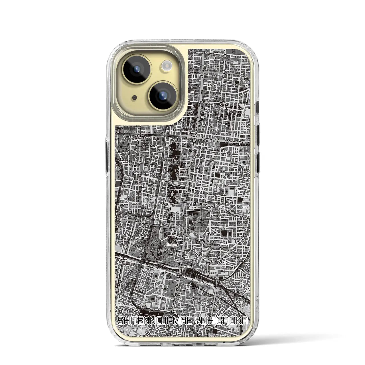 【四天王寺前夕陽ヶ丘(大阪府)】地図柄iPhoneケース(MagSafeタイプ)