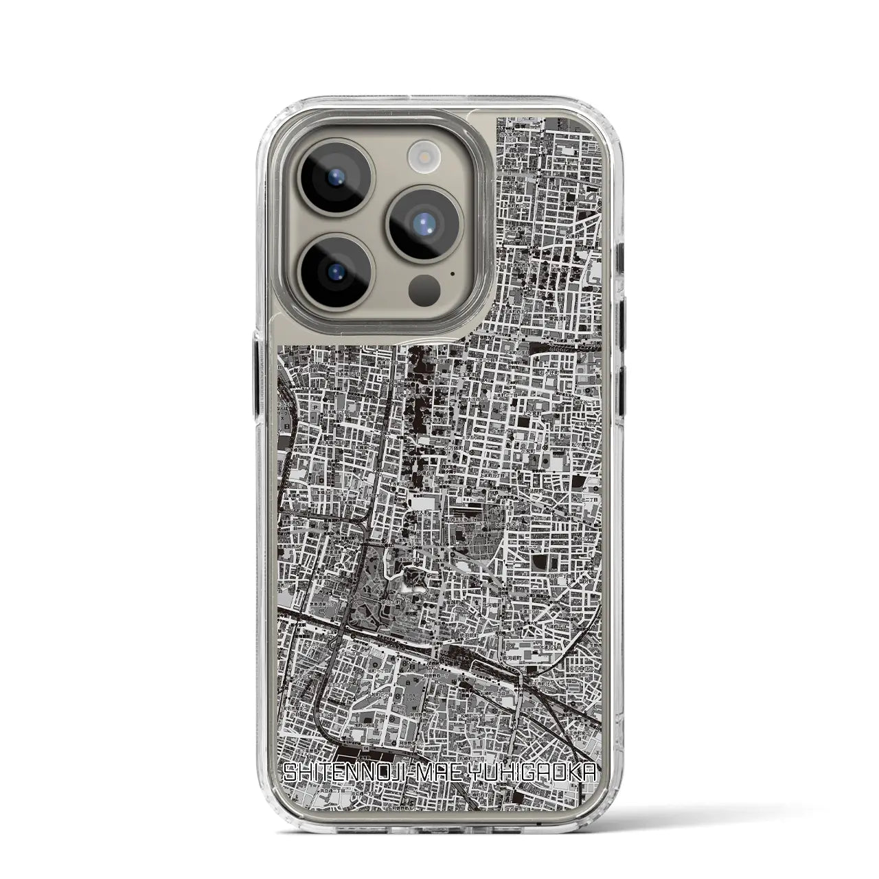 【四天王寺前夕陽ヶ丘(大阪府)】地図柄iPhoneケース(MagSafeタイプ)