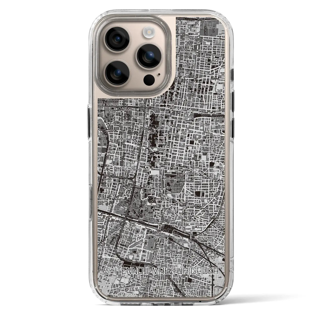 【四天王寺前夕陽ヶ丘(大阪府)】地図柄iPhoneケース(MagSafeタイプ)