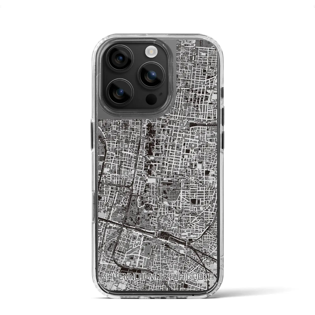 【四天王寺前夕陽ヶ丘(大阪府)】地図柄iPhoneケース(MagSafeタイプ)
