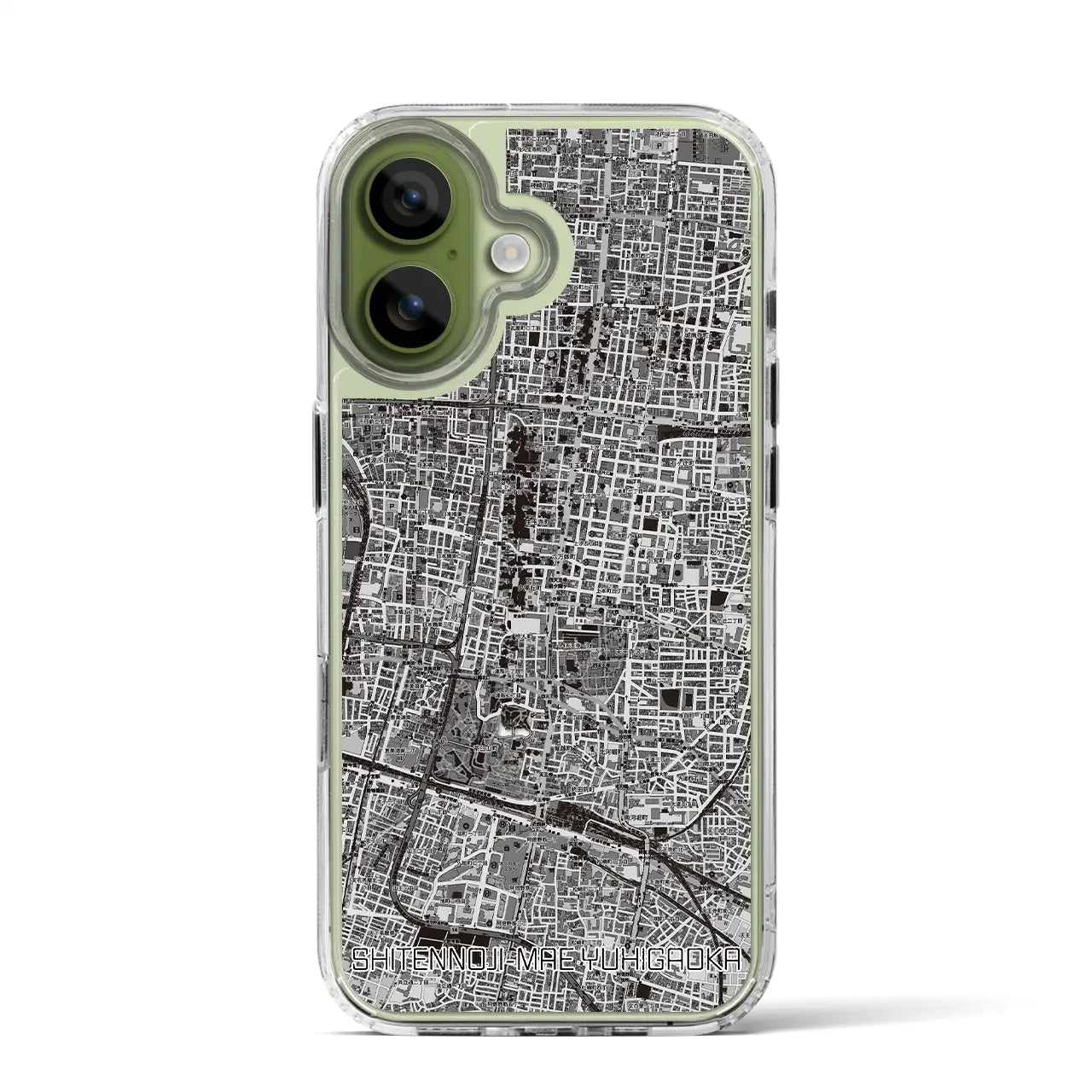 【四天王寺前夕陽ヶ丘(大阪府)】地図柄iPhoneケース(MagSafeタイプ)