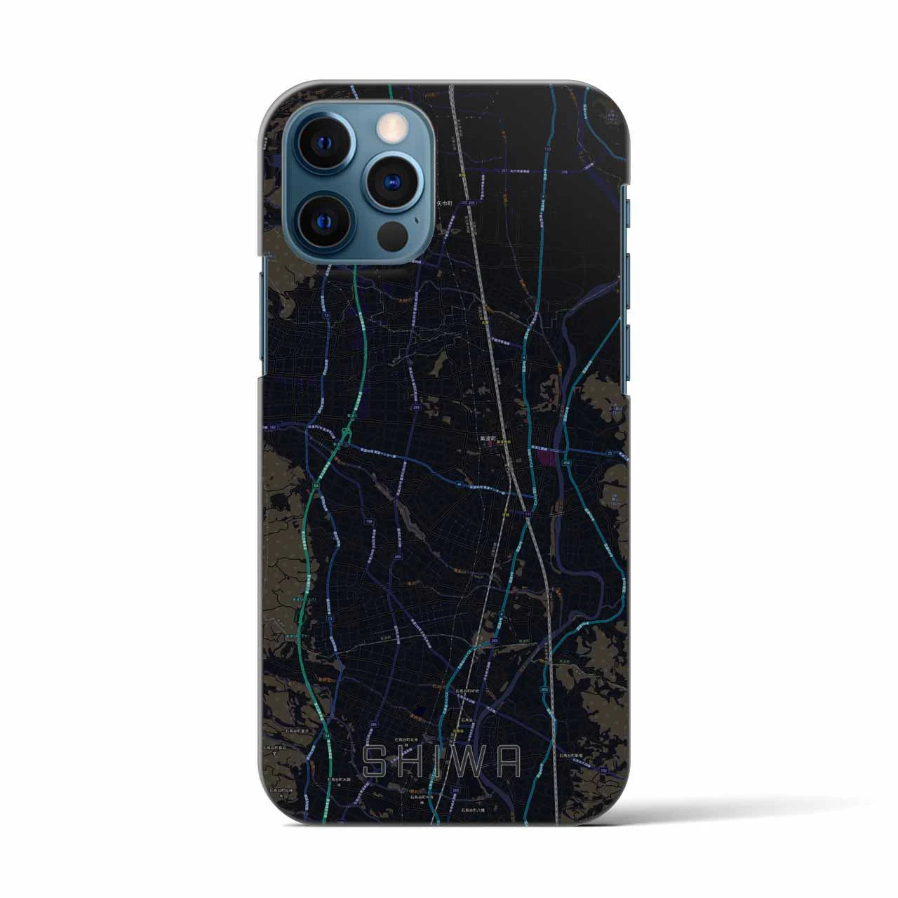 【紫波(岩手県)】地図柄iPhoneケース(バックカバータイプ)