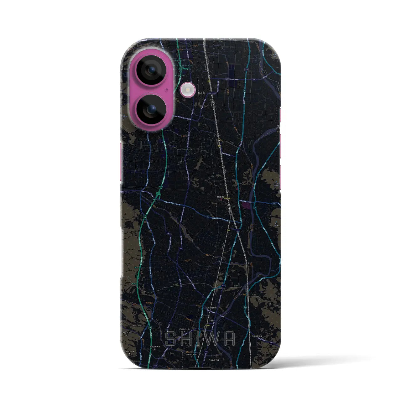 【紫波(岩手県)】地図柄iPhoneケース(バックカバータイプ)