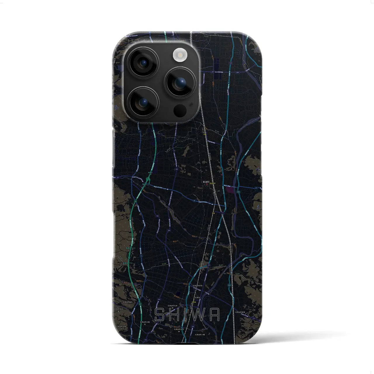 【紫波(岩手県)】地図柄iPhoneケース(バックカバータイプ)