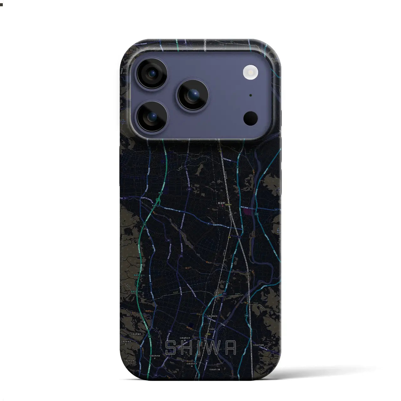 【紫波(岩手県)】地図柄iPhoneケース(バックカバータイプ)