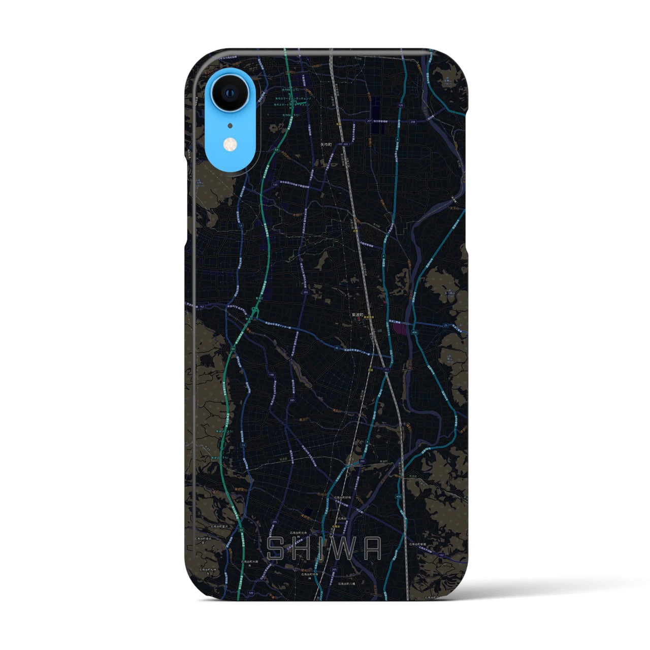【紫波(岩手県)】地図柄iPhoneケース(バックカバータイプ)