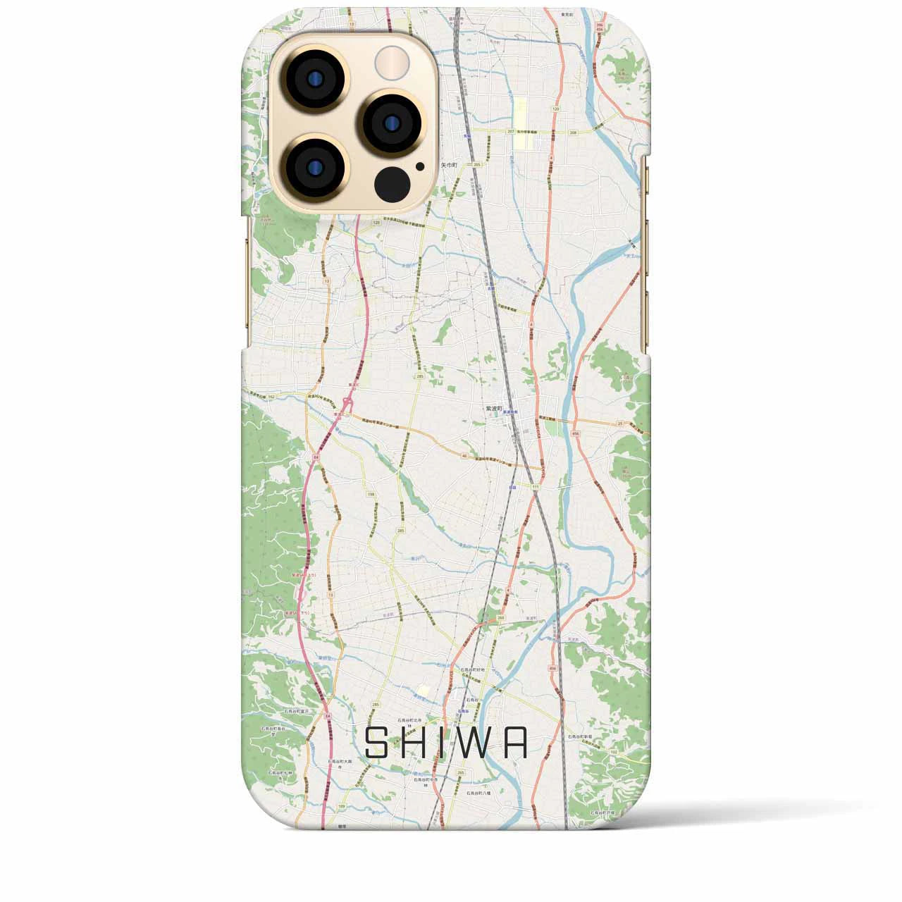 【紫波(岩手県)】地図柄iPhoneケース(バックカバータイプ)