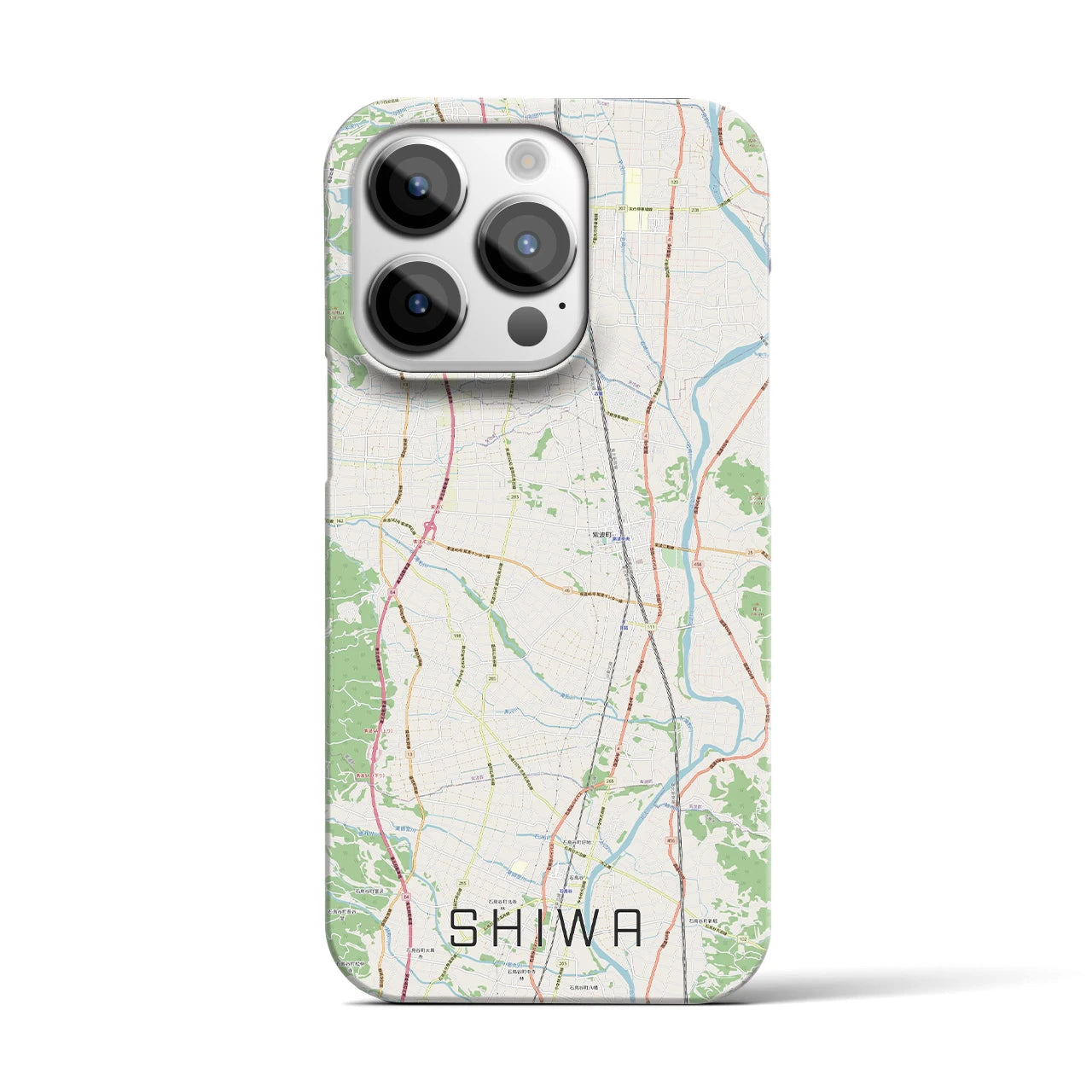 【紫波(岩手県)】地図柄iPhoneケース(バックカバータイプ)