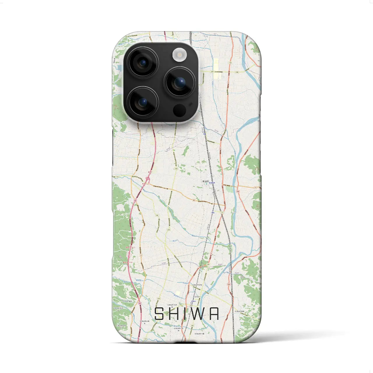 【紫波(岩手県)】地図柄iPhoneケース(バックカバータイプ)
