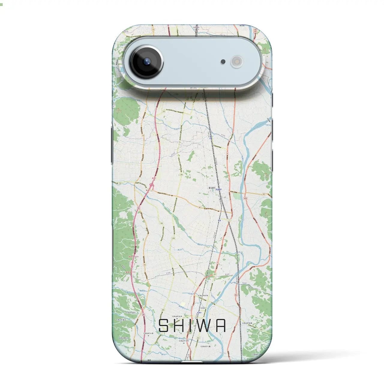 【紫波(岩手県)】地図柄iPhoneケース(バックカバータイプ)