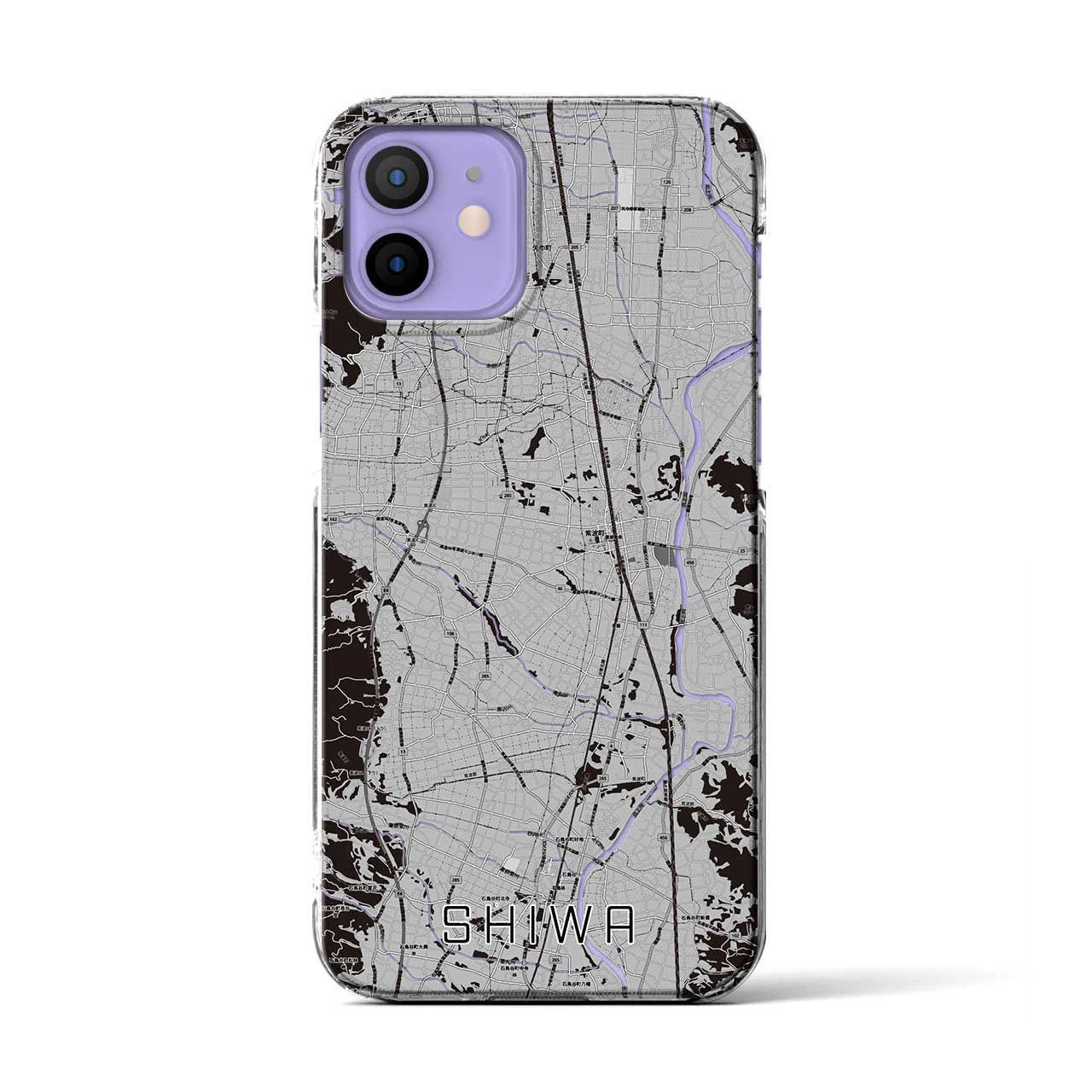 【紫波(岩手県)】地図柄iPhoneケース(クリアタイプ)