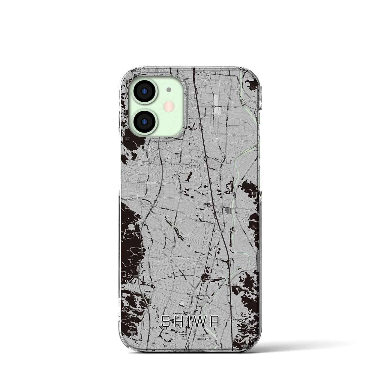 【紫波(岩手県)】地図柄iPhoneケース(クリアタイプ)