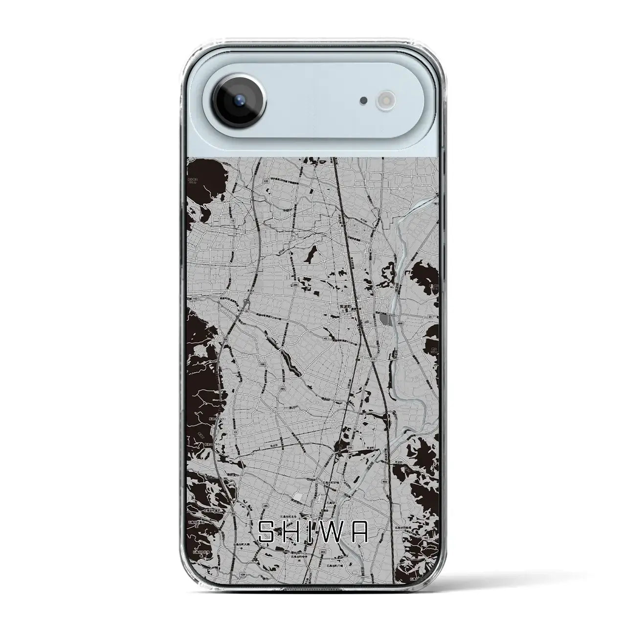 【紫波(岩手県)】地図柄iPhoneケース(クリアタイプ)