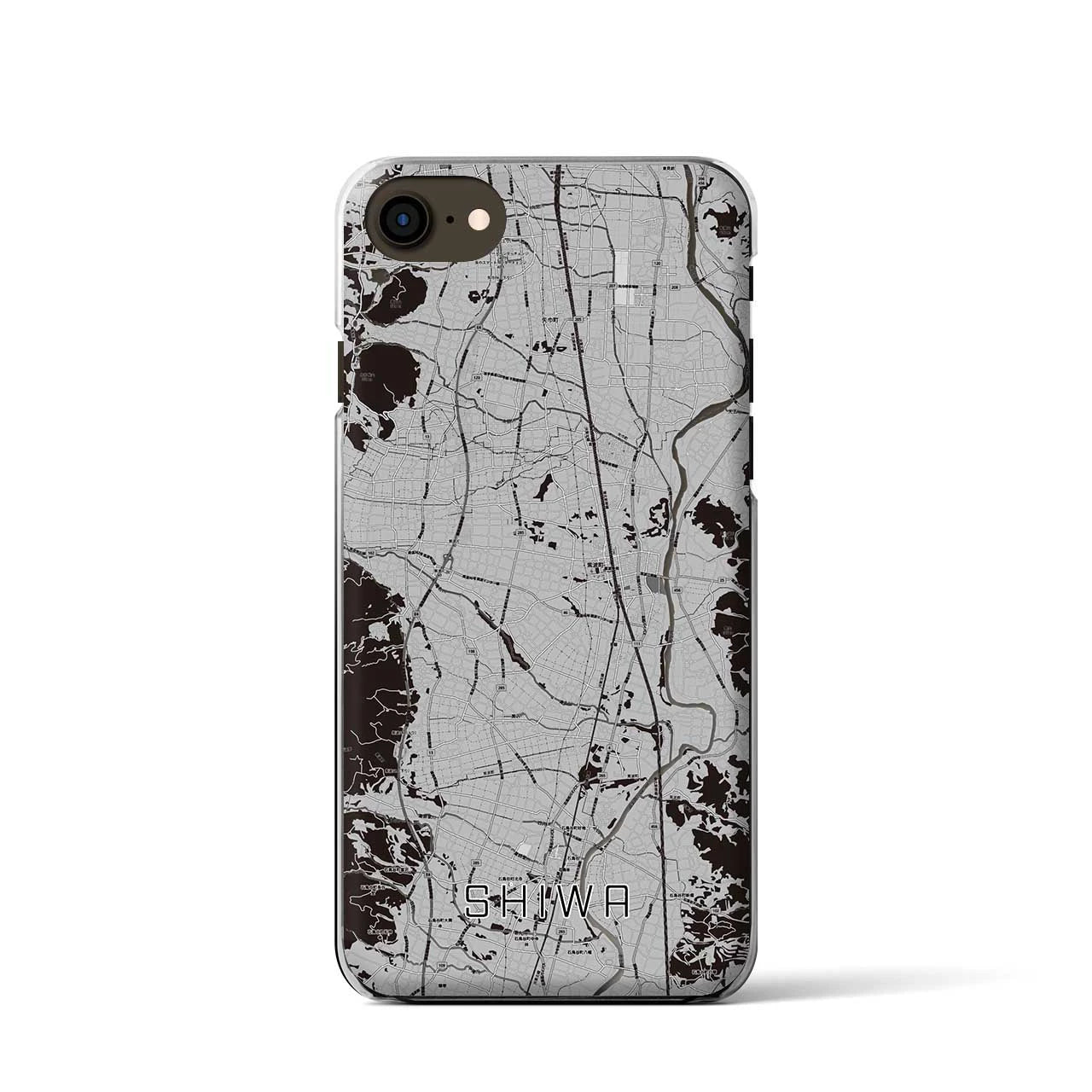 【紫波(岩手県)】地図柄iPhoneケース(クリアタイプ)