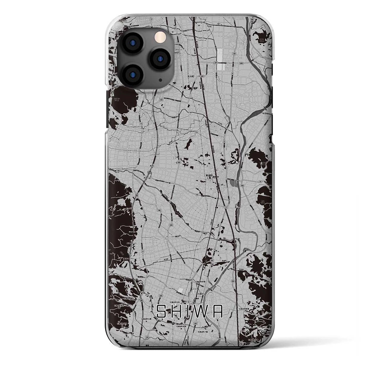 【紫波(岩手県)】地図柄iPhoneケース(クリアタイプ)