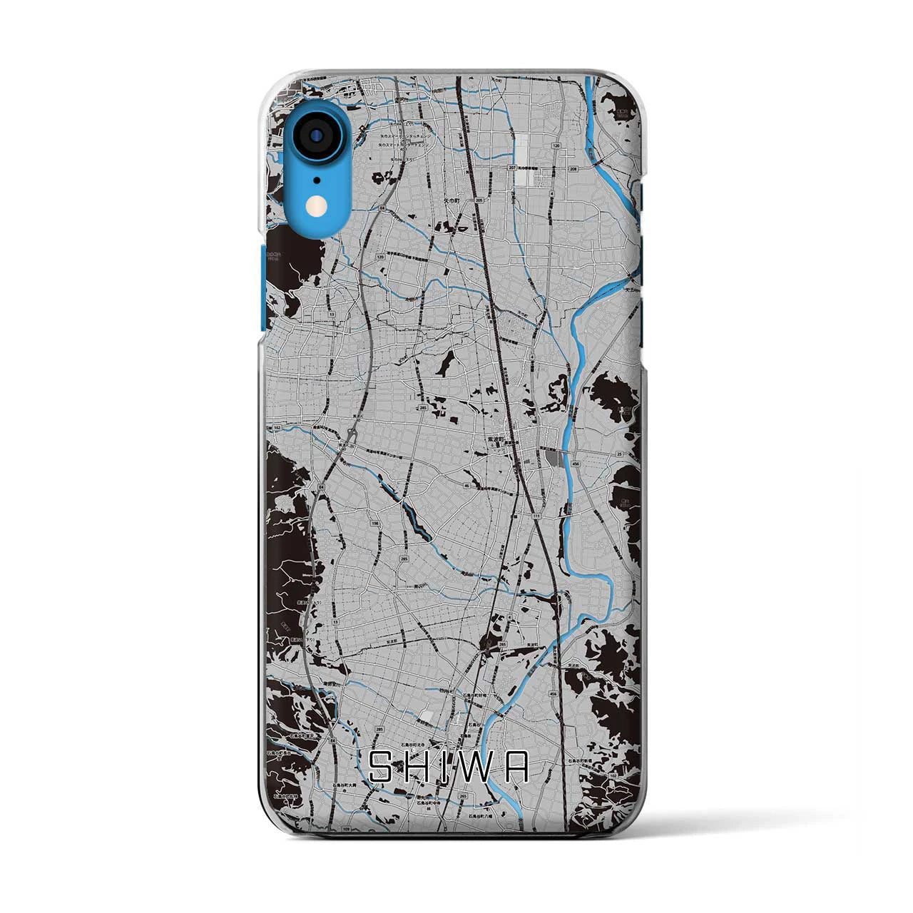 【紫波(岩手県)】地図柄iPhoneケース(クリアタイプ)