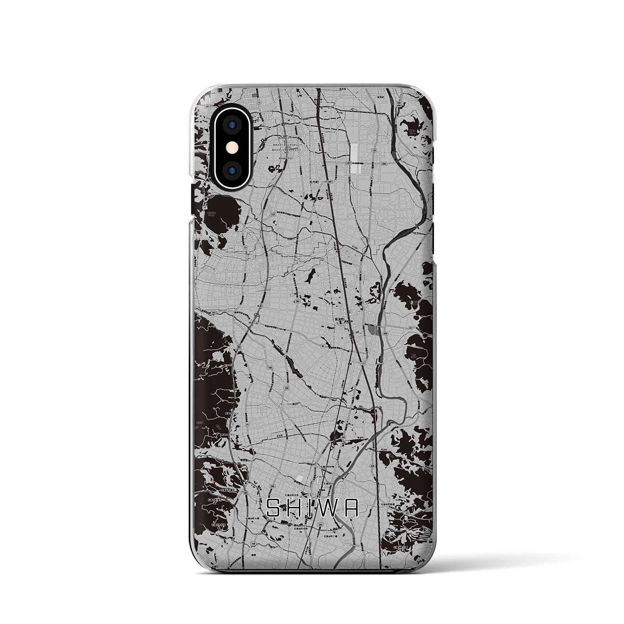 【紫波(岩手県)】地図柄iPhoneケース(クリアタイプ)