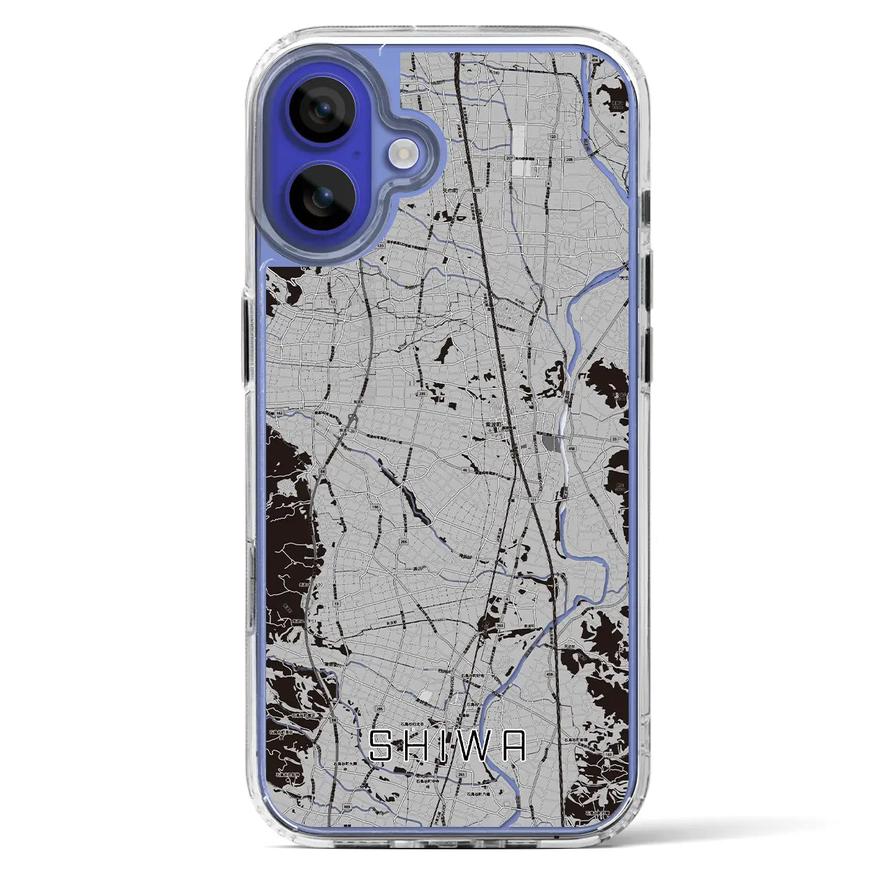 【紫波(岩手県)】地図柄iPhoneケース(MagSafeタイプ)