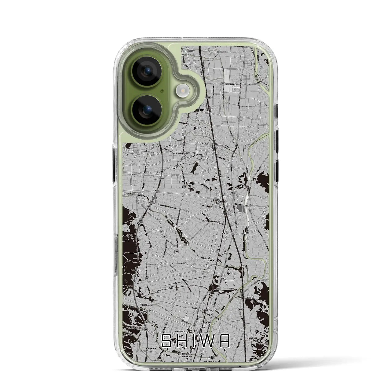 【紫波(岩手県)】地図柄iPhoneケース(MagSafeタイプ)