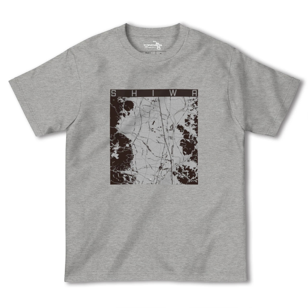 【紫波(岩手県)】地図柄ヘビーウェイトTシャツ