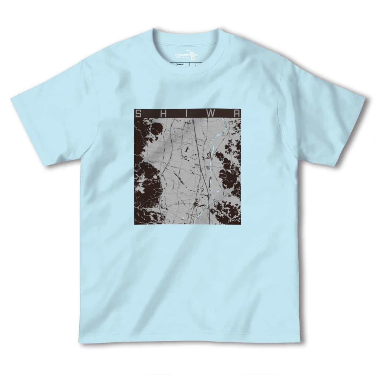 【紫波(岩手県)】地図柄ヘビーウェイトTシャツ