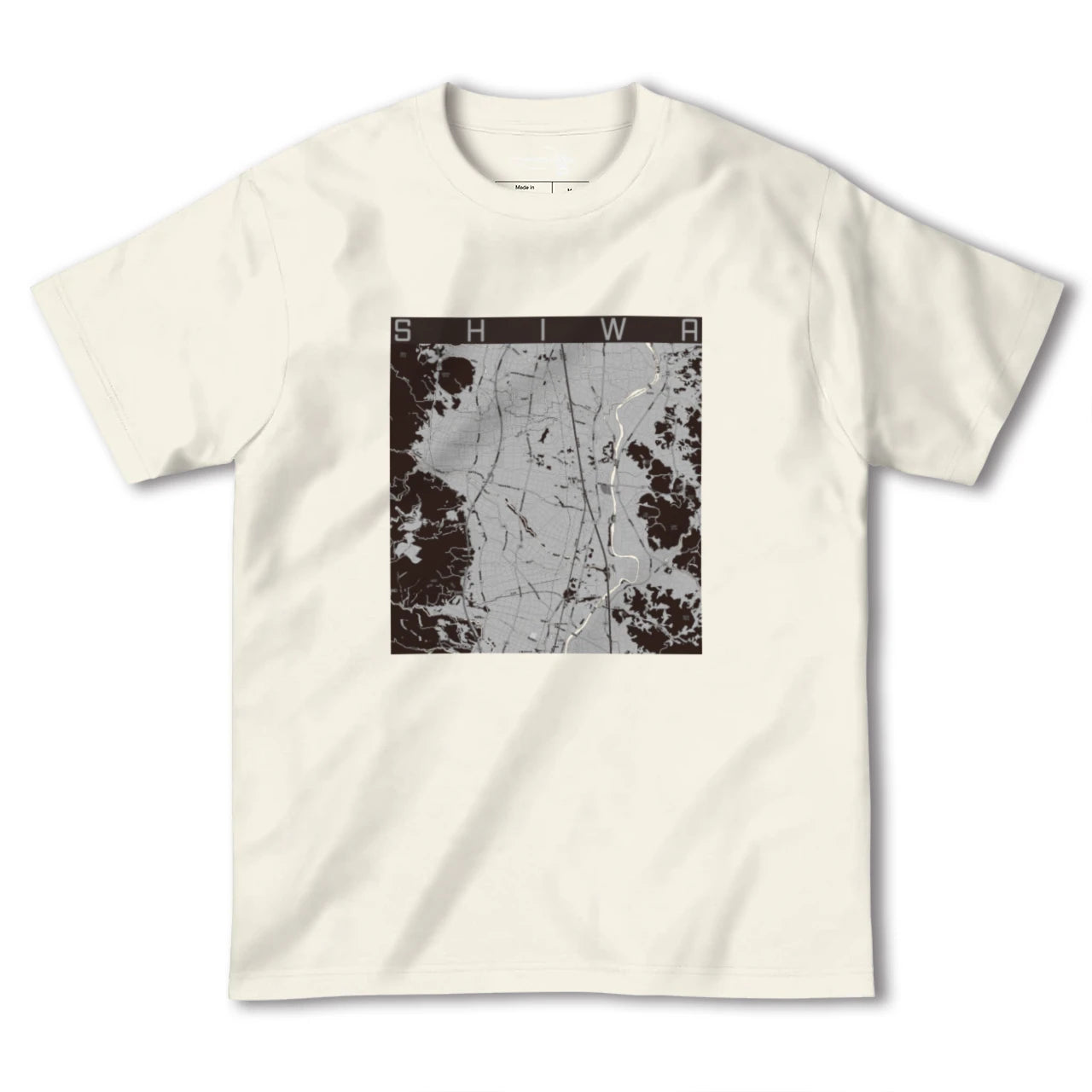 【紫波(岩手県)】地図柄ヘビーウェイトTシャツ