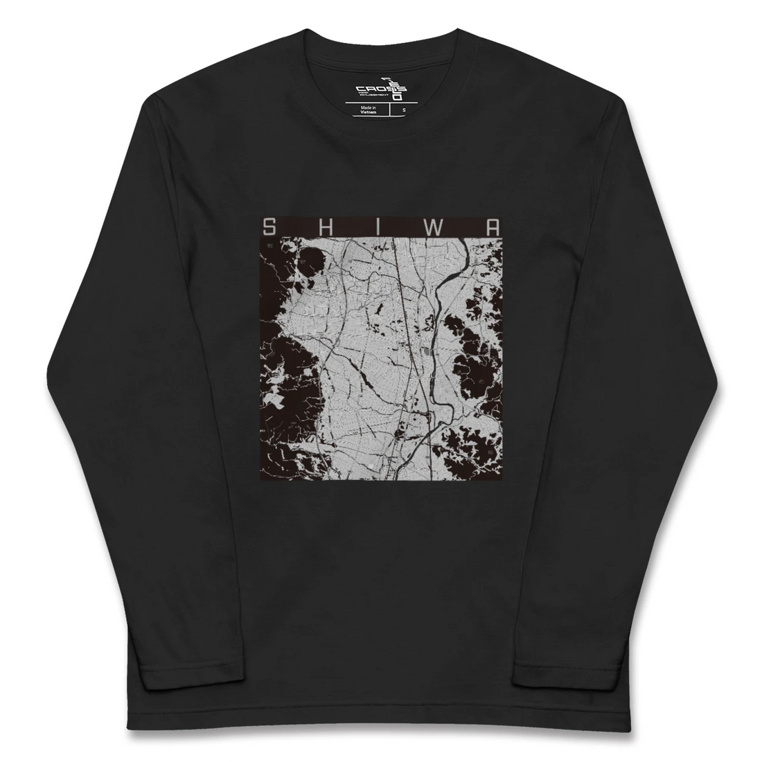 【紫波(岩手県)】地図柄ロングスリーブTシャツ