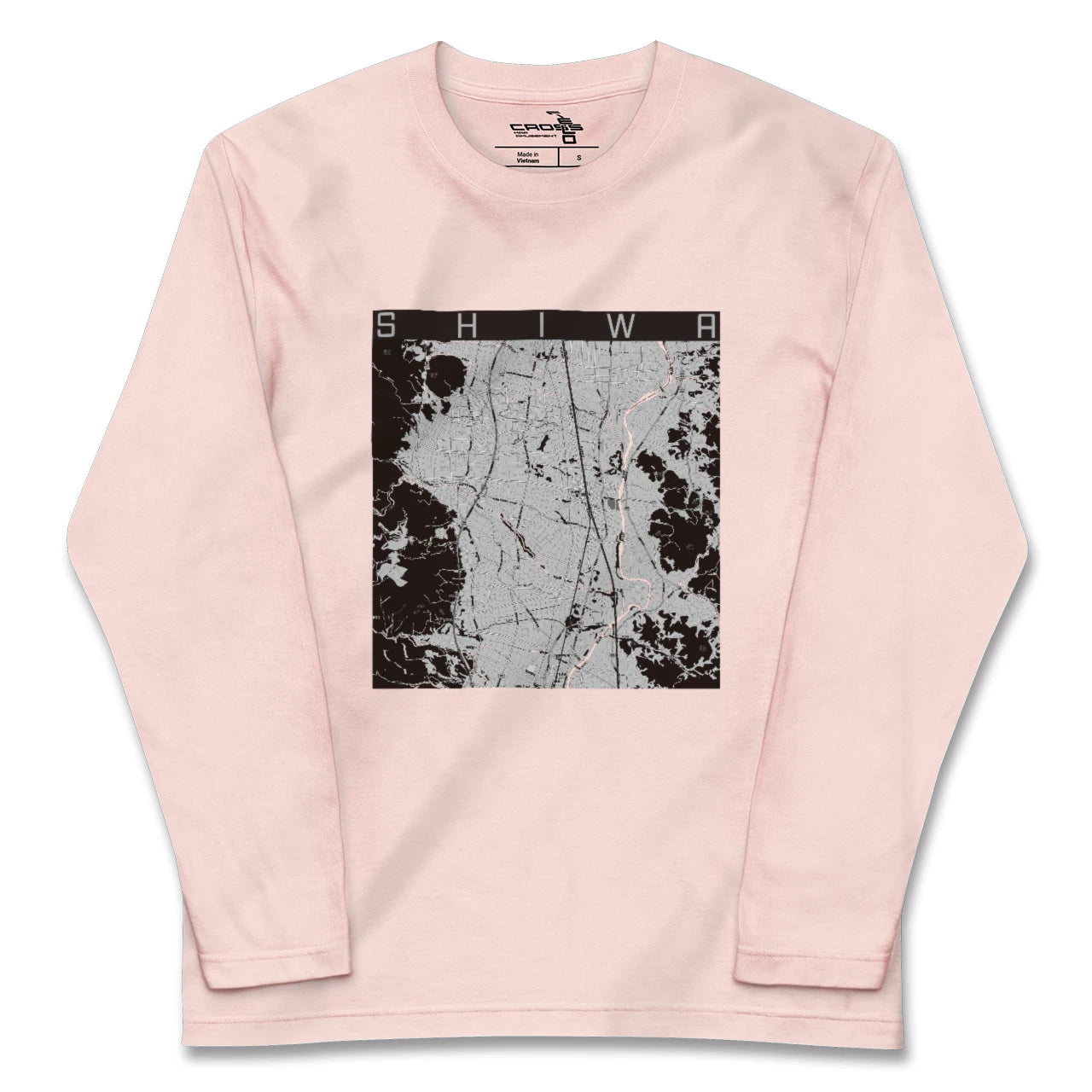 【紫波(岩手県)】地図柄ロングスリーブTシャツ