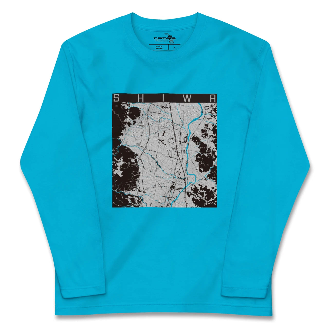 【紫波(岩手県)】地図柄ロングスリーブTシャツ