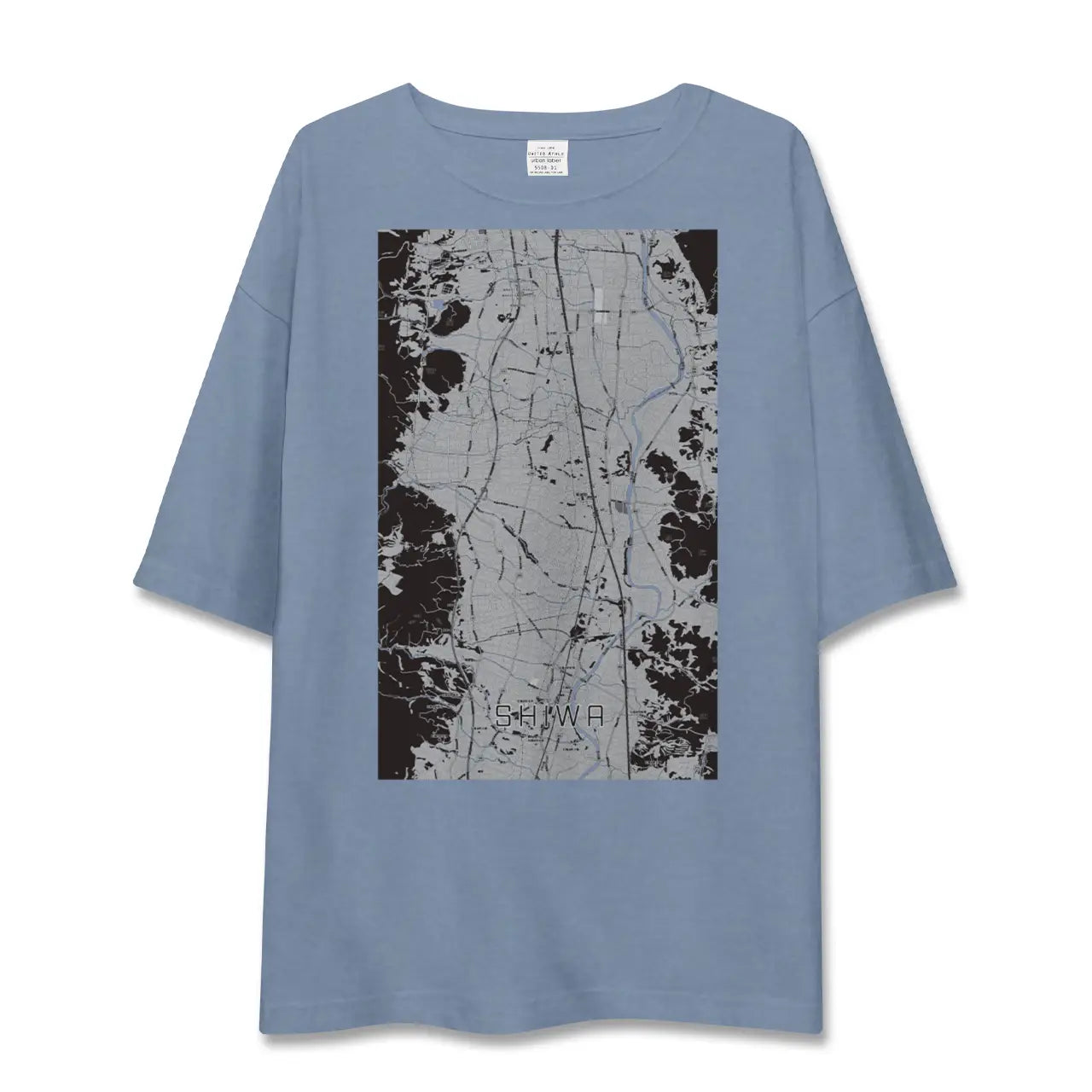 【紫波(岩手県)】地図柄ビッグシルエットTシャツ