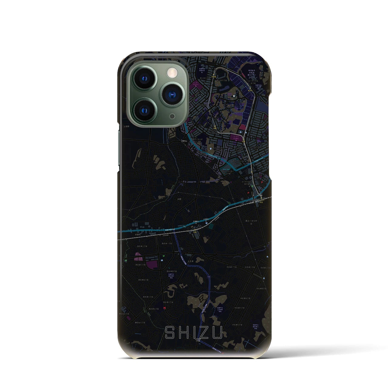 【志津(千葉県)】地図柄iPhoneケース(バックカバータイプ)