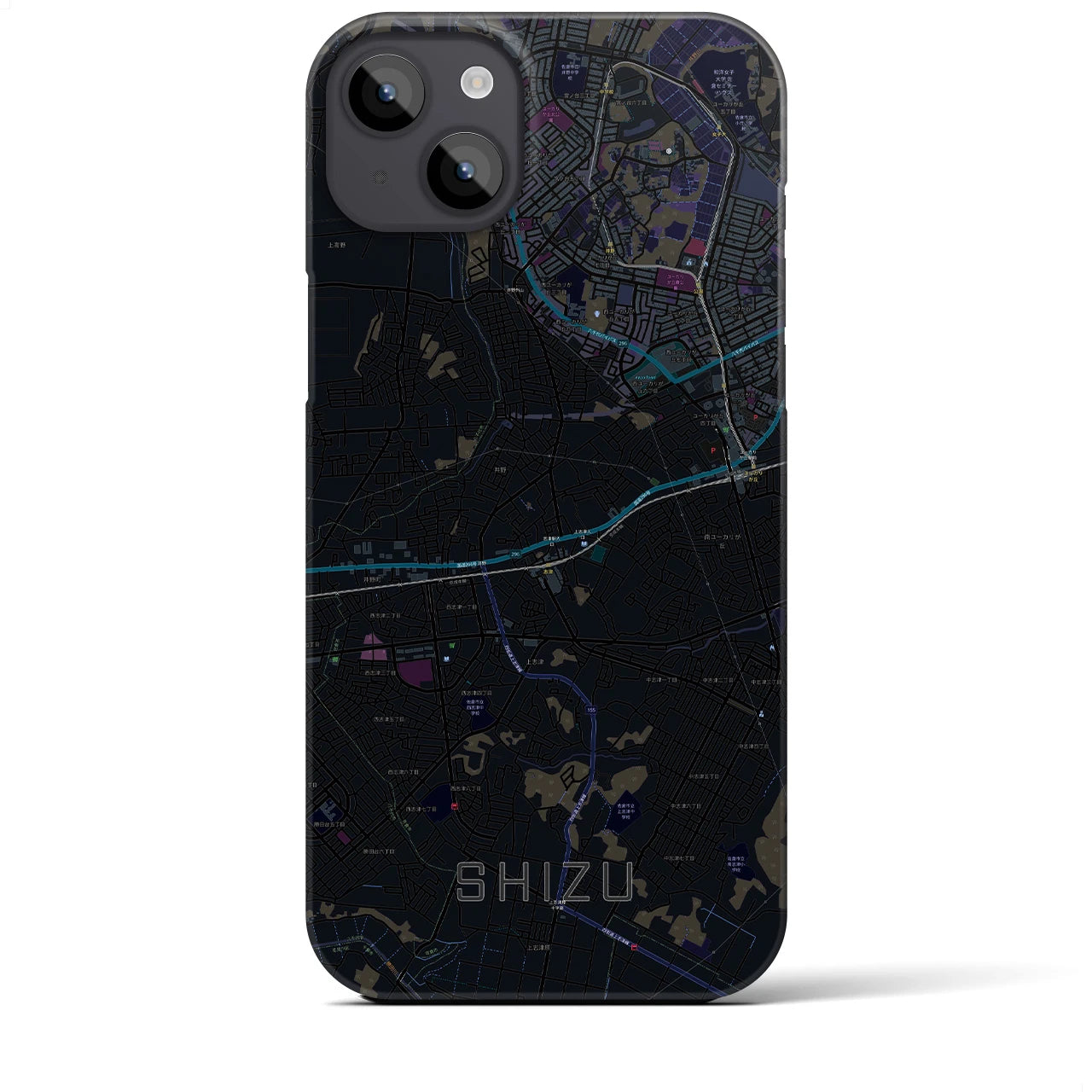 【志津(千葉県)】地図柄iPhoneケース(バックカバータイプ)