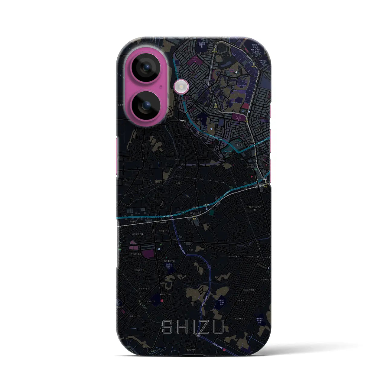 【志津(千葉県)】地図柄iPhoneケース(バックカバータイプ)