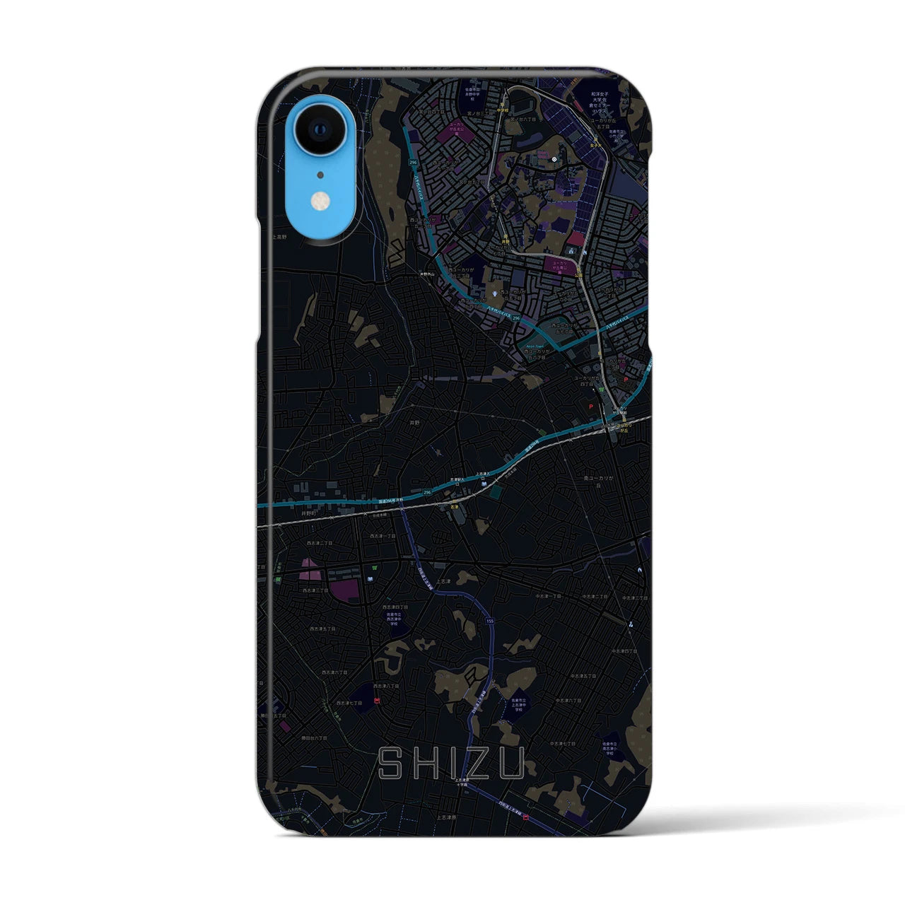 【志津(千葉県)】地図柄iPhoneケース(バックカバータイプ)