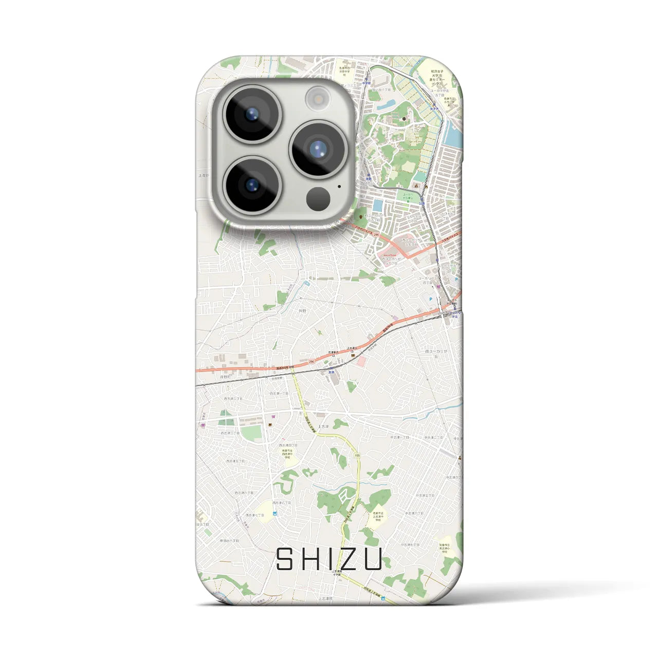 【志津(千葉県)】地図柄iPhoneケース(バックカバータイプ)