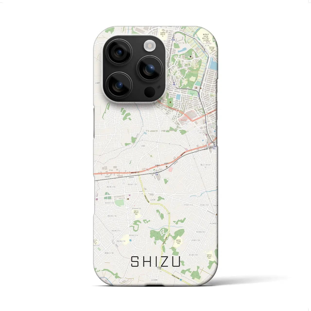 【志津(千葉県)】地図柄iPhoneケース(バックカバータイプ)