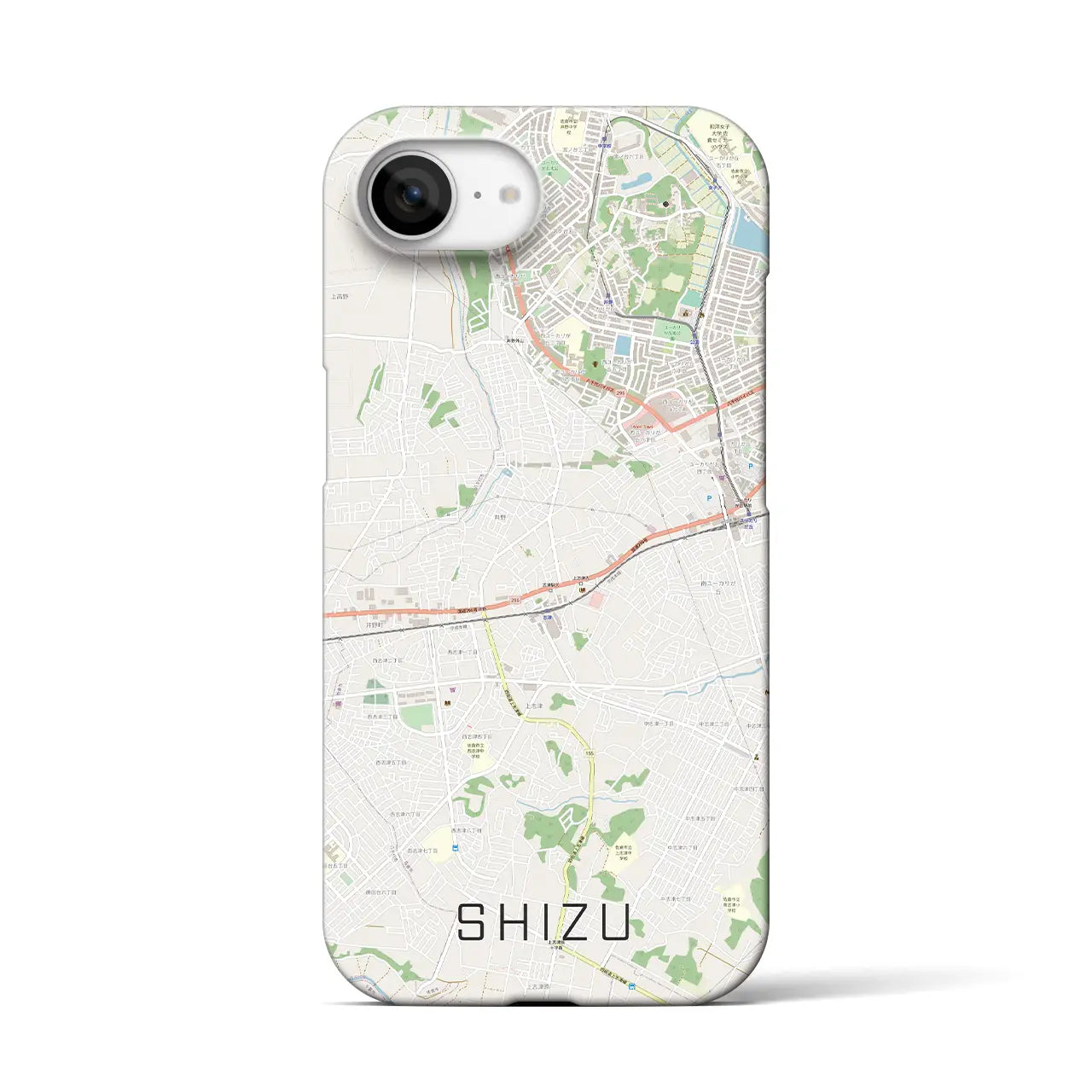 【志津(千葉県)】地図柄iPhoneケース(バックカバータイプ)